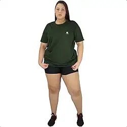 Camiseta Dry Fit Plus Size Feminina – Academia & Fitness | Alta Elasticidade, Anti Suor e Conforto