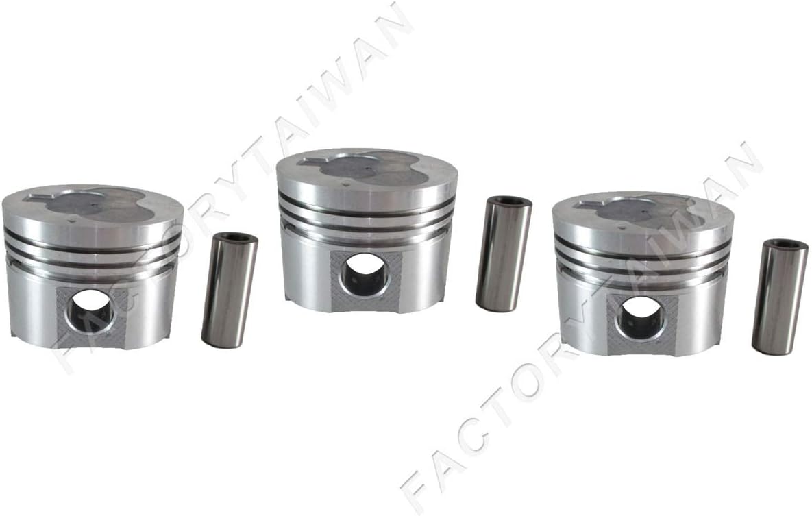 Factorytaiwan Pistons Set Oversize 76mm (+0.50mm) MIT L3E PIN:18MM x3 PCS (MM437601)