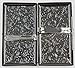 Cigarette Case Victorian Style Metal Holder for Regular, King and 100's Size Pocket Protective Security Wallet (ES100,Black)