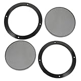 JECOMPRIS 2 Stück Lautsprechergitter Sprecher Grill Sprecherabdeckung Auto-Ersatzhupe Metall Black
