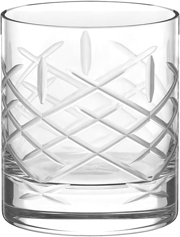 Stölzle Lausitz New York Bar (Club) Old Fashioned Crystal Glasses Set of 6 Dishwasher Safe Glass (10.75 Fl oz). Break-Resistant - Genuine Stölzle Glassware