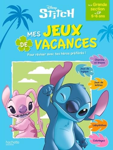 Disney - Stitch - Mes jeux de vacances 2026 - De la Grande Section au CP