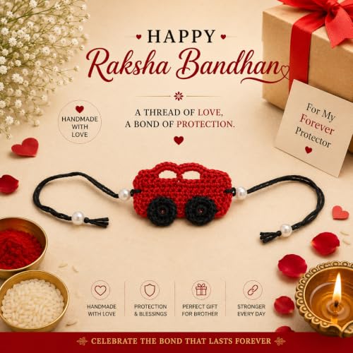 Image of El Regalo Kids Rakhi- Crochet handmade Rakhis for Little Brother /Niece /Nephew | Soft, Knitted Crochet Rakhis with Cartoon Characters- for Kids /Babies /Toddlers