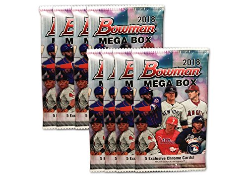 2018 Mlb Baseball Trading Card Topps Bowman Mega Box W/Chrome Pack - Sold Out! #TOP1
