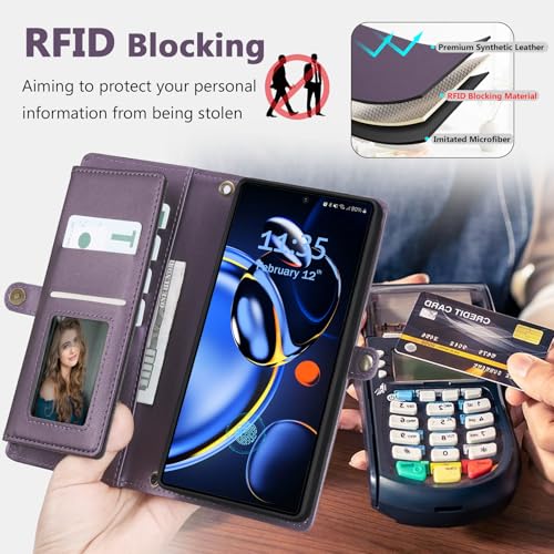 BLISLIAR Wallet Case for Samsung Galaxy S26 Ultra,RFID Blocking,Purple by BLISLIAR - Used condition - Image 4
