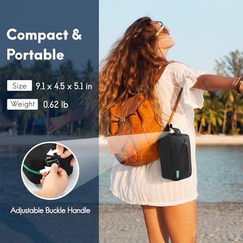 Haimont Lancheira congelável com alça de fivela, bolsa térmica pequena reutilizável para freezer, mi