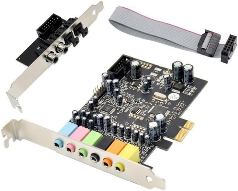 PCIe 7.1 Channel Sound Card CM8828 + CM9882A with SPDIF Bracket PCIe 7.1CH Analog Digital 3D Stereo Extension Card
