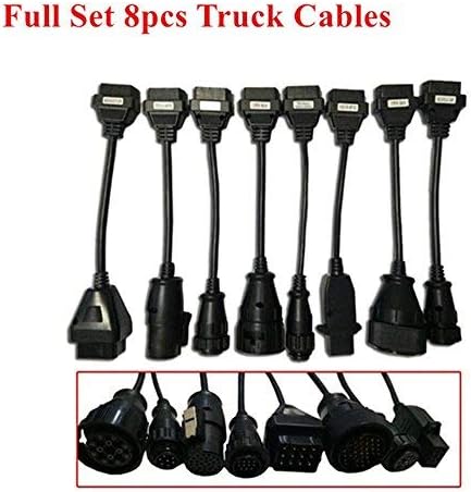 Truck Cables Full Set 8pcs OBD2 OBDII Connect Cable For VD TCS CDP Pro Plus and Multidiag Pro+ and WOW SNOOPER CDP For Delphi DS150E DS150 Truck Cable Interface