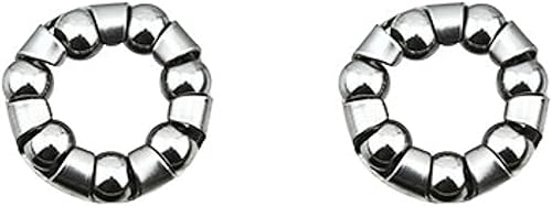 Miniatura 3 de CYCLEZ Eje de cubo delantero de bicicleta 38 "x 5.512 in más 2 rodamientos de eje de cubo premium de 14" x 7 kit para BMX, bicicletas de montaña,