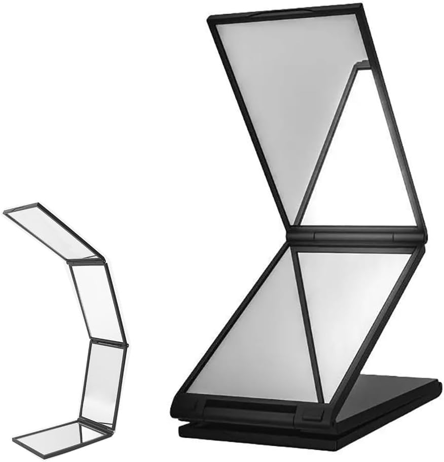 Espejo de maquillaje plegable 360 grados 4 vías