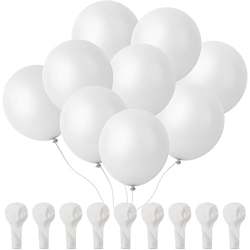 Mr. Pen- Balloons, 12 Inch, 54 Pack, White, Party Balloons