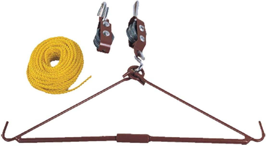 Gambrel and Pulley Hoist Deer, Elk, Game Up, Hoist Lift 440 LBS, Game