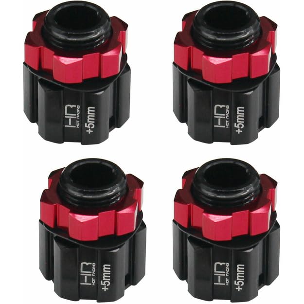 Amazon.com: Hot Racing AON117X5 Aluminum 17mm Hex Hubs 5mm Offset
