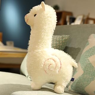 Alpaca Plush Toy 11 Inches Soft Llama Stuffed Animal Plushie Stuffed Llama Alpaca Plush for Doll Present Baby (White)