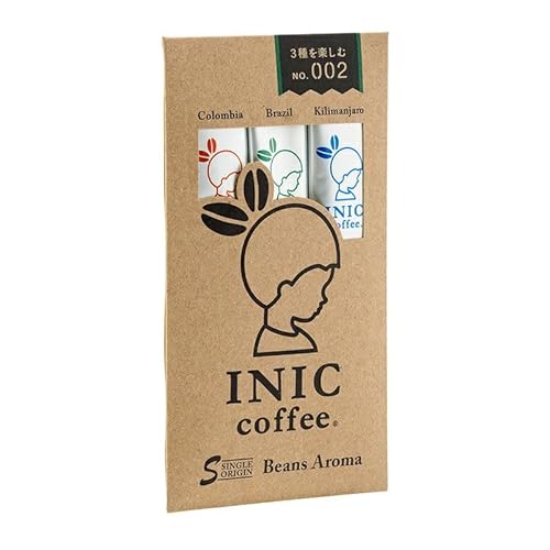 INIC coffee Beans Aroma �A�\�[�g No.2 �X�e�B�b�N 3�{ �y�V���O���I���W���R�[�q�[�z�y3�̎Y�n���y���߂�A�\�[�g�Z�b�g�z�y�R�����r�A�E�u���W���E�L���}���W�����z�y���E�̃o���X�^�`�����s�I�����̗p�̖��킢�z �R�[�q�[ �M�t�g�Z