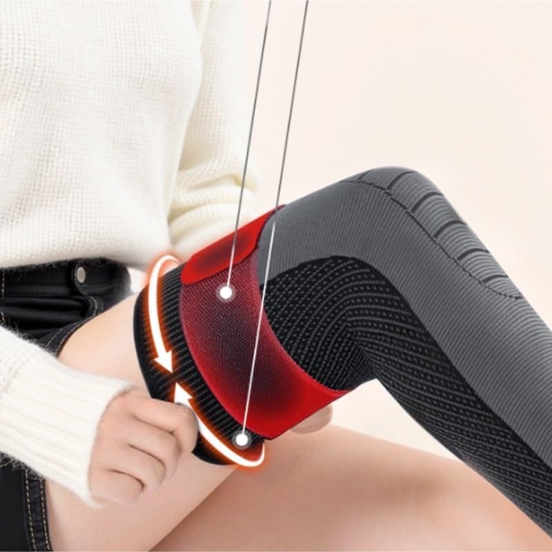 Thermal Knee Guards with Extended Length Anti Slip Function Winter Sports Protection Gear