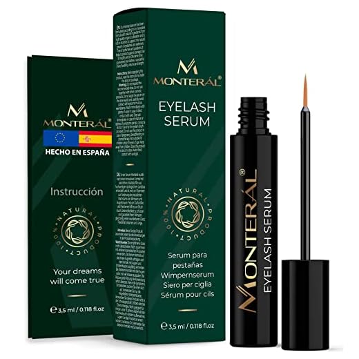Serum Pestañas - Crece Pestañas y Cejas Made in Spain - Tratamiento Fortalecedor de Crecimiento Pestañas Largas - Alargador de Pestañas con Ingredientes Naturales sin Hormonas y Parabenos - Monteral