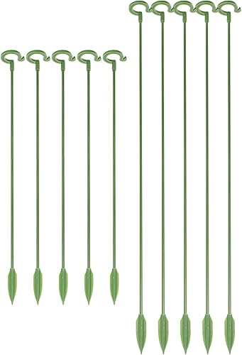 Miniatura 8 de Yardwe 20pcs Jardín Varillas Palos Mariposas Amaryllis Tomates Orquídea Anti-Alojamiento Alto ParaSoporte Flores Anti- Alojamiento Soporte Estacas