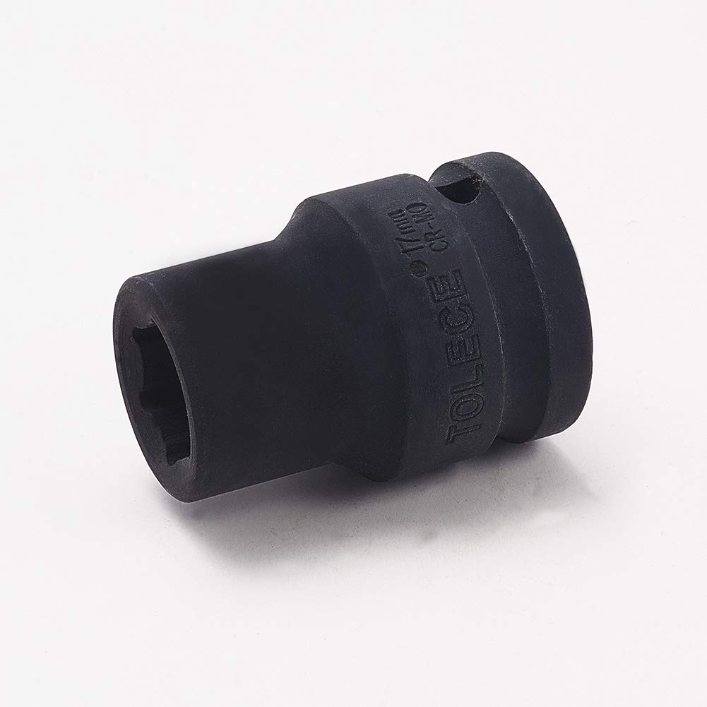 Utoolmart 3/4 Zoll Antrieb 24 Mm Flachschlag-Stecknuss – Chrom-Molybdän-Stahl, 55 Mm Länge, Schwarz