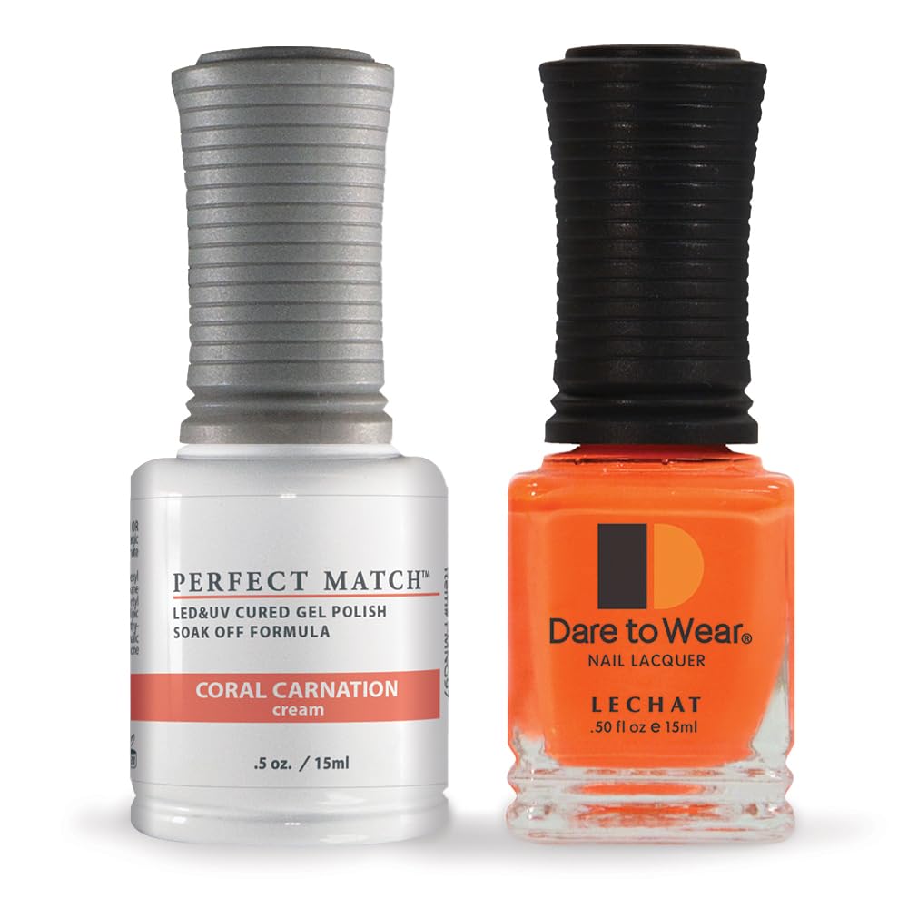 LeChat Perfect Match Gel Polish, Coral Carnation, 0.5 Fl Oz (PMS97)
