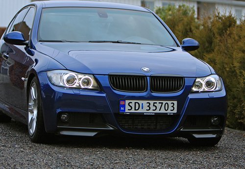 RZG 2 fari a LED bianchi Angel Eyes, alogeni, luce diurna ad anello, lampadina DRL 20 W Canbus per E90 E91 Serie 3