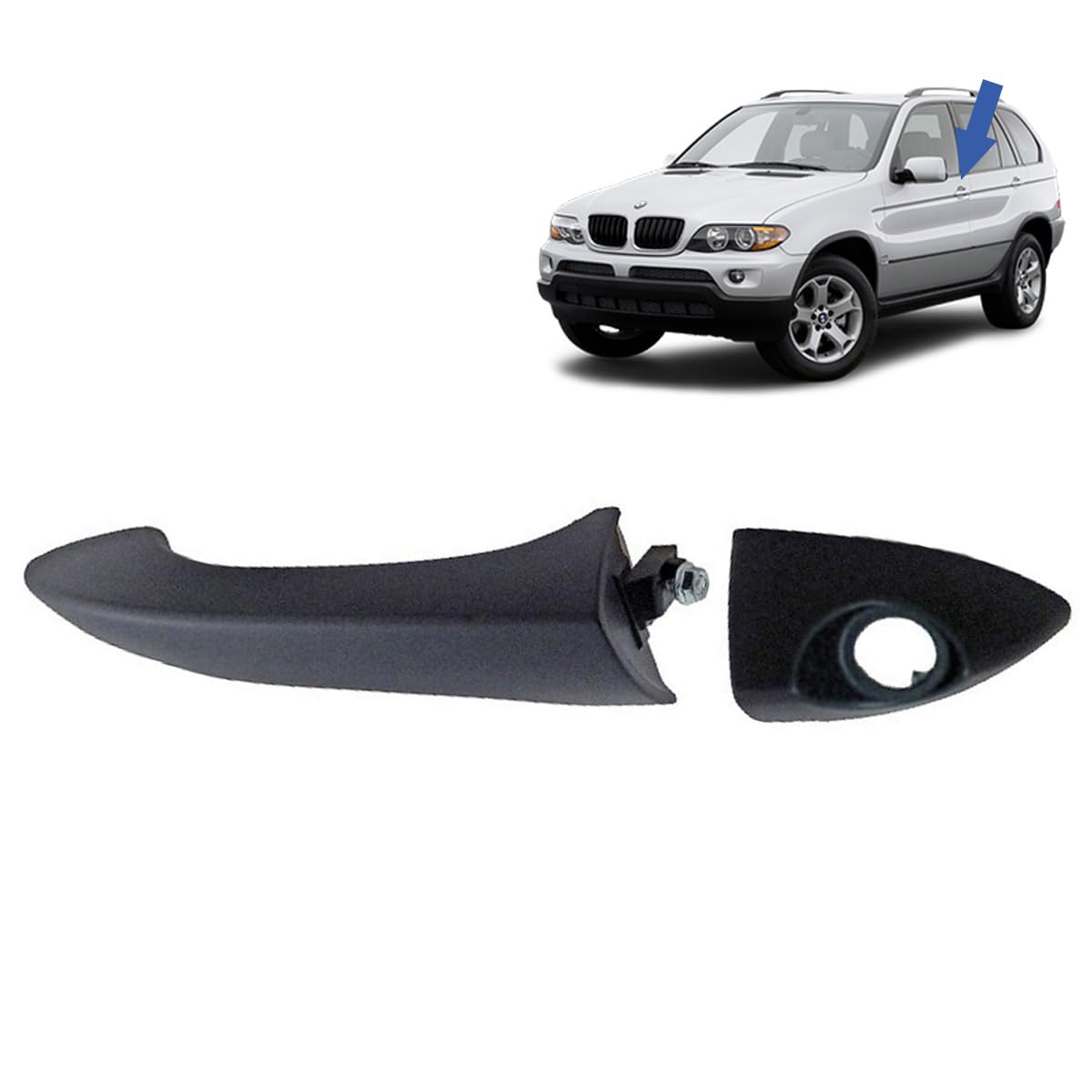 Poignée extérieure avant gauche BMW X5 E53 mécanisme de porte arrière 51218243617 51218243629