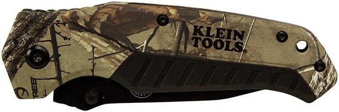 Exclusive Discount 60% Price Klein Tools 44222 Pocket Knife, REALTREE XTRA Camo, Tanto Blade