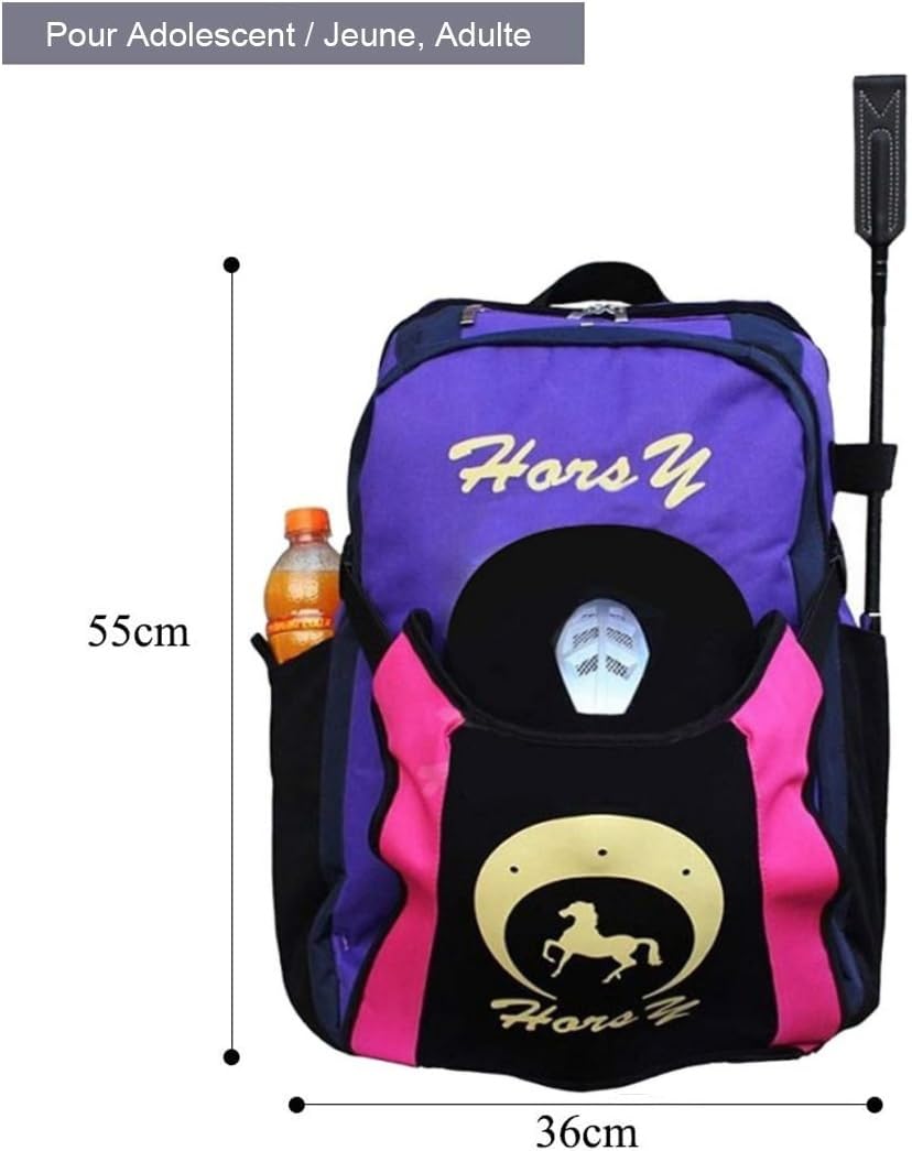 TentHome Borsa da equitazione Borsa per scarpe professionale con scomparto per casco Zaino Genitore Bambino per Casco Stivali da equitazione
