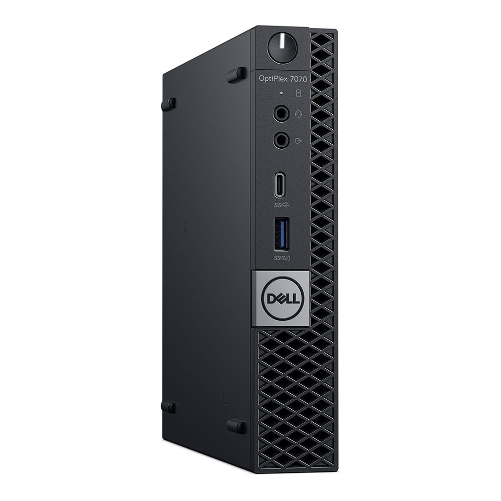 Dell Optiplex 7070 Micro/Core i7 9700 3,0 GHz/16 Go de RAM/256 Go SSD/WiFi/BT/Intel UHD Graphics/Win 11 Pro (reconditionné)
