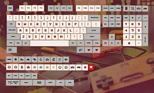 YMDK 146 キー ゲームボーイ ダイ サブ ZDA PBT キーキャップ MXキーボード104 87 61 メロディ 96 KBD75 ID80 GK64 68(キーキャップのみ)(ゲームボーイ)用 XDAと同様。