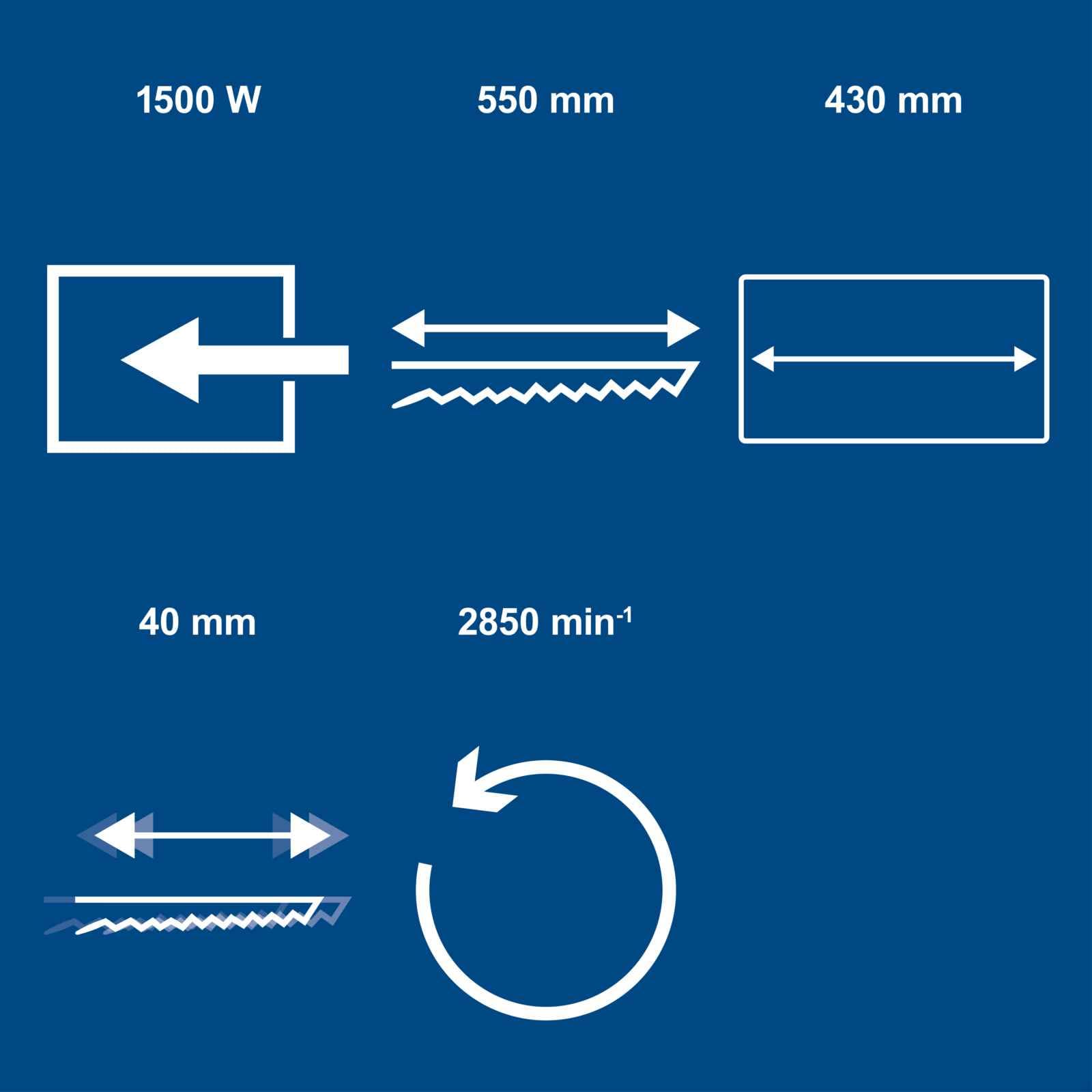 Scheppach Elektro Universalsäge AZE430 Ziegelsäge mit 4m Kabel | Leistung 1500W | Schnittlänge 430mm | Hub 40mm | mit Schnellstopfunktion & Absaugadapter | für Ziegel, Holz, Gasbetonstein & Dämmwolle