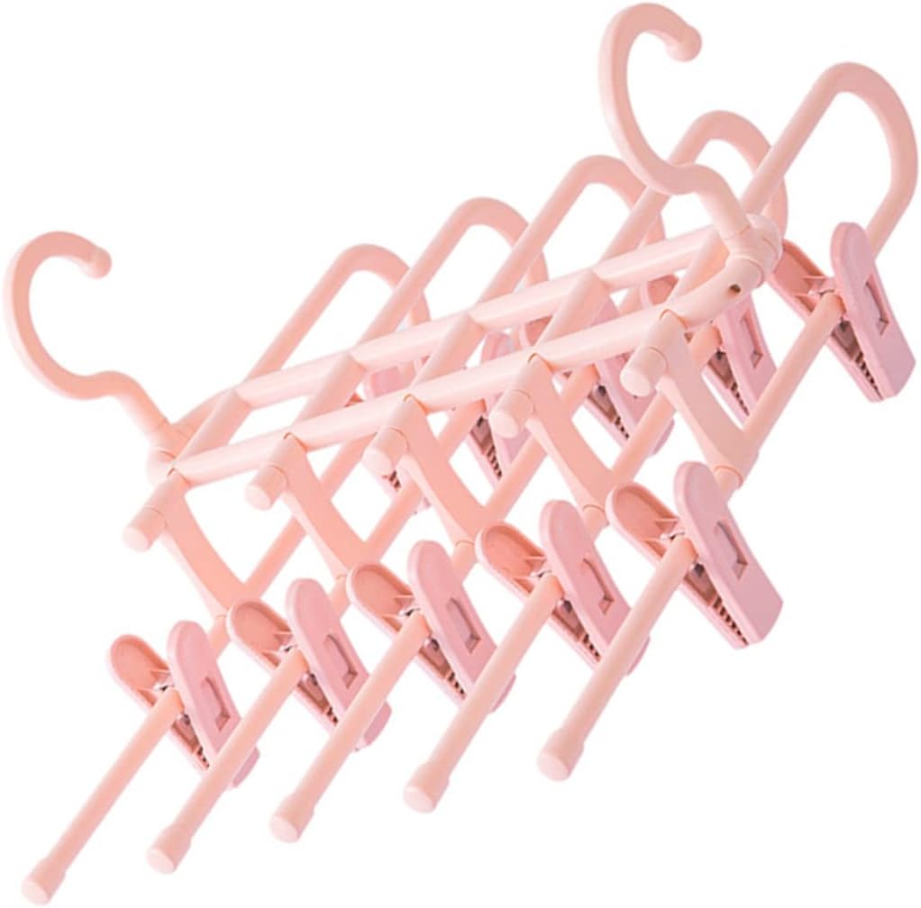 Cabilock Pant Hangers for Closet Space Saving Hanger Organizer Pockets Sturdy Jeans Storage Rack