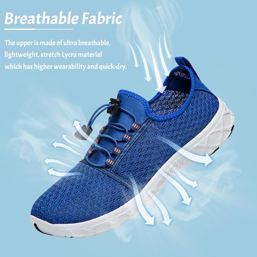 Image of ATHMILE Water Shoes for Men Women Barefoot Hiking Swim River Beach Knit | Adult Lake Pool Aqua Socks Quick Dry for Hiking Surfing Kayaking Sport Accessories Camping Must Haves