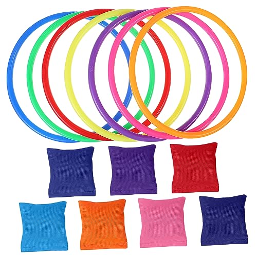 LIOOBO 1 Set Bean Bags Toss Game Rings Soft Bean Bags for Indoor Outdoor Fun Educational Skill Development Safe Material for Family Gatherings Parties Random Color
