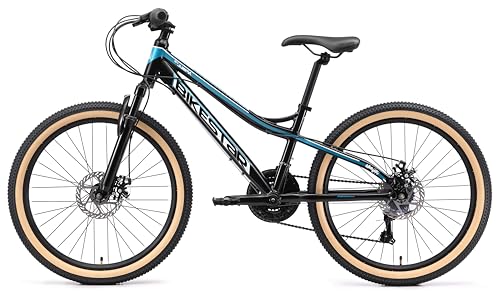 Bikestar Alu Mountainbike für Jugendliche 24 Zoll mit Shimano Schaltung