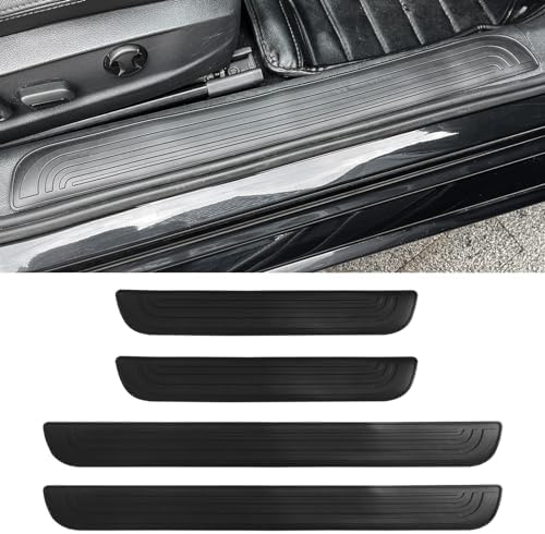 Amazon.com: MLAHUIER 4PCS Car Door Sill Strip Protector, Auto Door ...