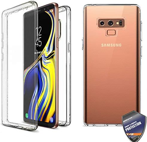 [VVUP] Clear Slim Full-Body Rugged Case Protection with Built-in Screen Protector for Samsung Galaxy Note 9 N960