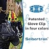 Seibertron Patented Glove Clips, Work Gloves Grabber Holder Clip to Pants, 2 Pieces Black