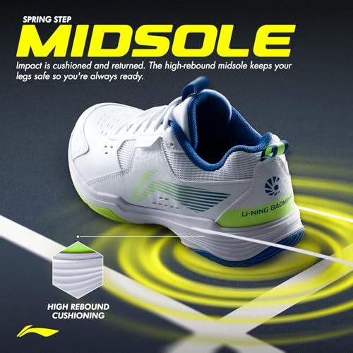 Image of Li-Ning All Round Non Marking Badminton Shoes | All Indoor Sports | Lightweight, Breathable, Grippy & Durable | High Rebound Cushioning | Stable Heel Support