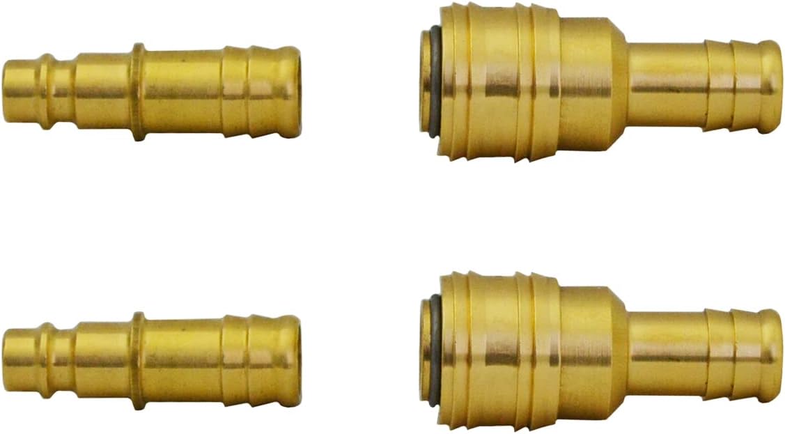 Schnellkupplung Messing Vernickelt Druckluftkupplung Mit Schlauchtülle NW 7,2 – Messing Vernickelt, Schnellkupplung, Neu Druckluftkupplung 8mm
