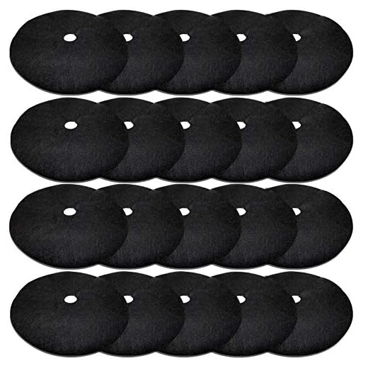 EBaokuup 20 Pack 16.5 Inch Non-Woven Tree Mulch Ring - Degradable Tree Protector Mat, Reusable Tree Weed Barrier Mat for Weed Control Root Protection