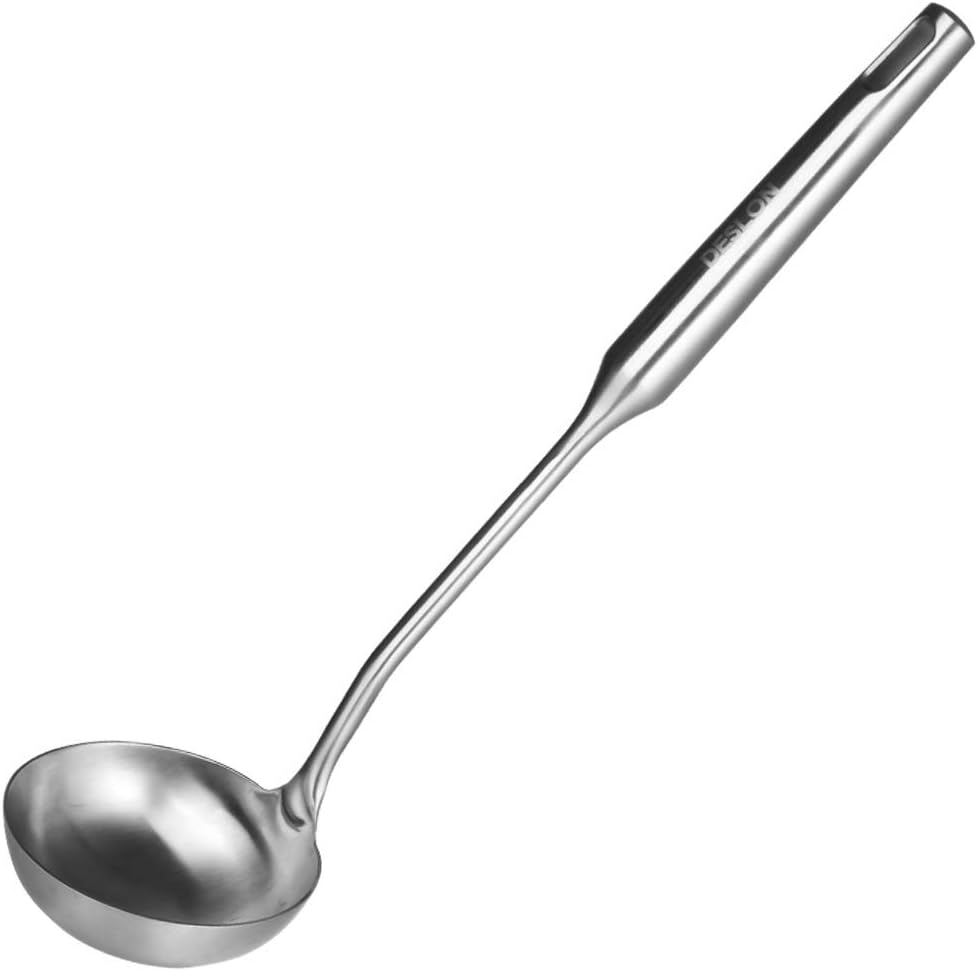 Spatula & Ladle Wok Tool Set, 14.2-15 inches wok utensils, Stainless Steel wok spatula.