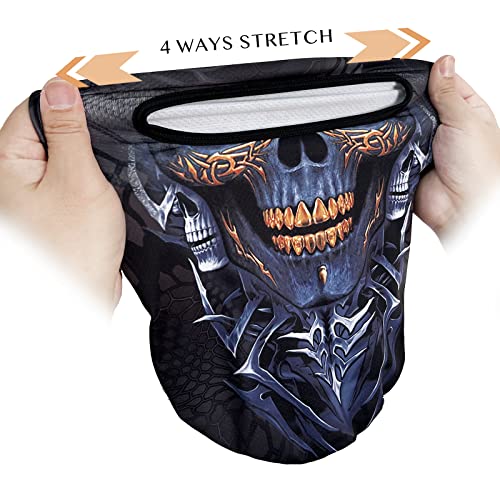 Obacle Balaclava Face Mask Men Women Ski Hunting Cycling Balaclava Face Mask Men Women Ski Hunting Cycling (Skull Gold Teeth) #TOP3