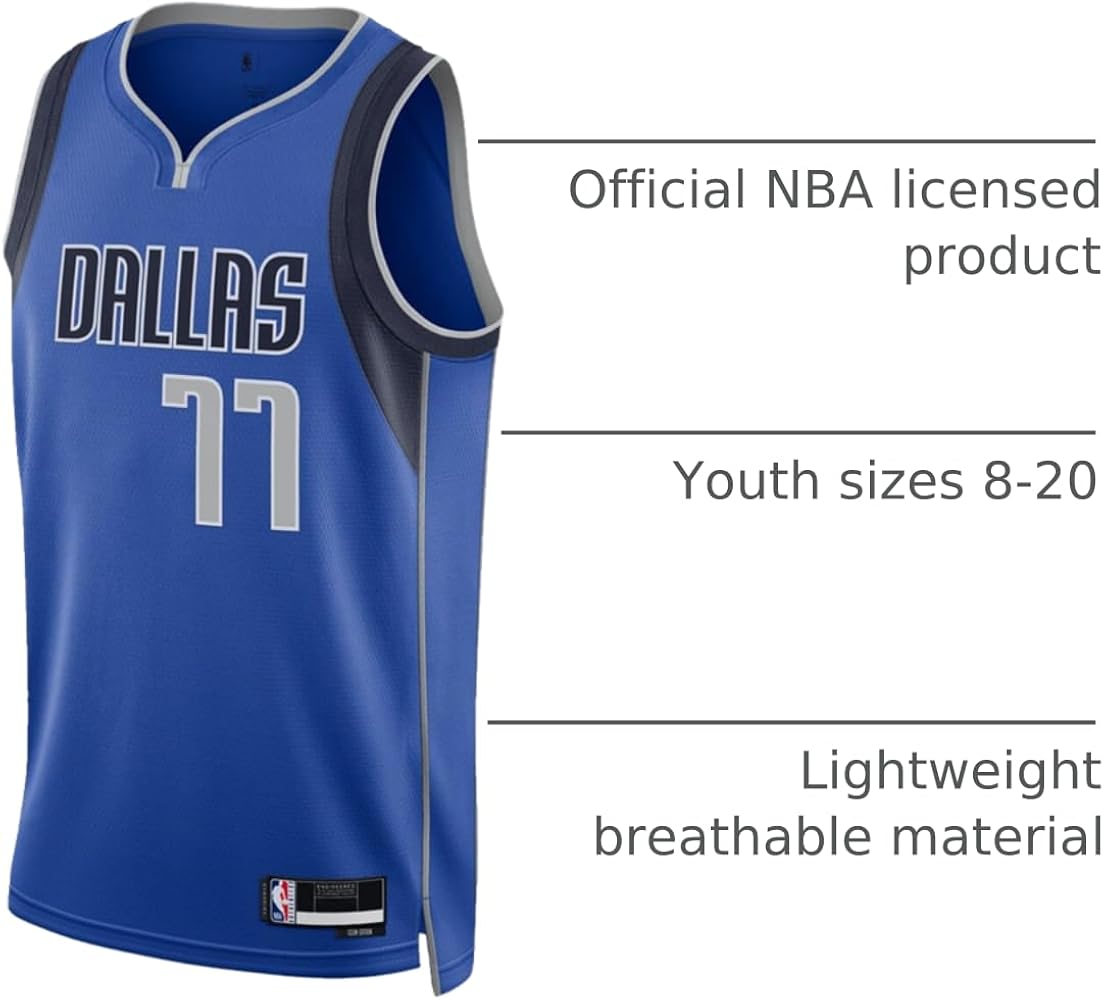 Nike Luka Dončić Mavericks ユニフォーム Lサイズ Amazon.com: Luka Doncic Dallas Mavericks NBA Kids Youth 8-20 Blue