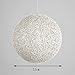 Modern celosía mimbre Rattan globo bola estilo techo colgante luz pantalla creativa...