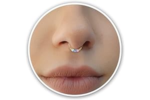 Delicate and Edgy Gold Faux Septum Ring