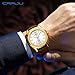 Imagen de CRRJU Relojes de pulsera de cuarzo analógicos y luminosos para hombre