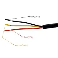 Vista 4 de BOJACK DS18B20 1M Sensor de temperatura Sonda de temperatura de acero inoxidable Paquete impermeable (paquete de 2)