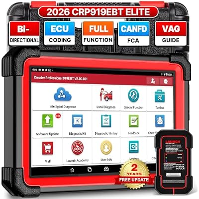 LAUNCH X431 CRP919EBT 2026 Wireless Bidirectional Scan Tool, All-in-One Full System OBD2 Scanner, ECU Coding, 35+ Services, CANFD&DOIP, FCA AutoAuth, VAG Guide, 2Yrs Free Update, Upgraded of CRP919E