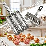 2Pcs Meatballs Maker Tool Kitchen meatball mold，3 Meatballs at 1 Time Fast And Efficient Control of Meatball Size